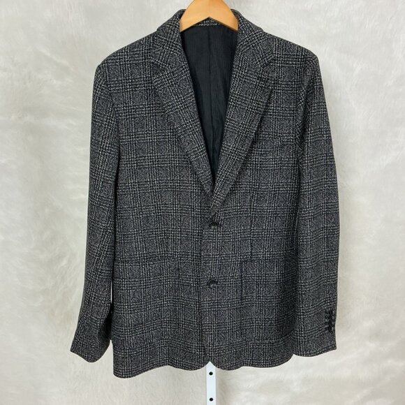 Taylor Stitch Sheffield Sport Coat Blazer Coal Slub Check 40 - Picture 1 of 8
